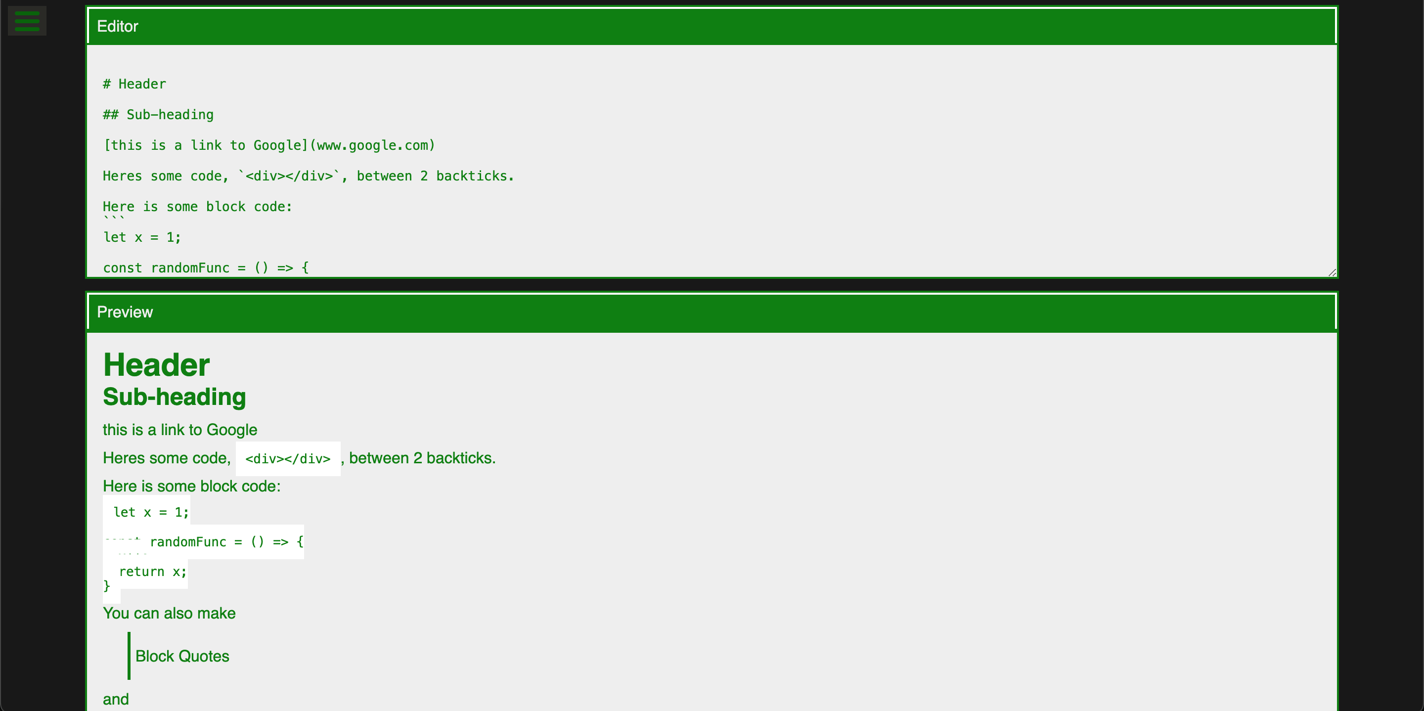 Markdown Primer